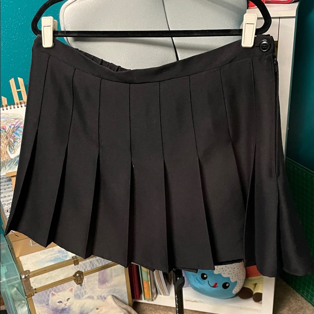Rewind Black Mini Pleated Skirt Juniors XXL